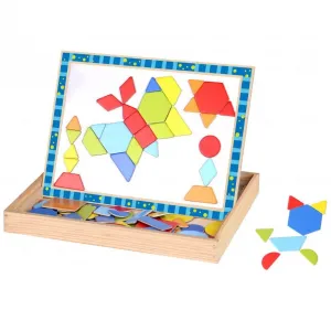 Ξύλινος Μαγνητικός Πίνακας με Σχήματα TKF027 Tooky toys | Εκπαιδευτικά και Δραστηριοτήτων στο Fatsules