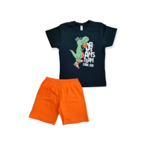 DREAMS πιτζάμα Cool Μπλε Πορτοκαλί | Παιδικές Πιτζάμες στο Fatsules