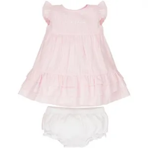 Ellepi Βρεφικό φόρεμα με βρακάκι Σομόν | Βρεφικά 0-36 Μηνών στο Fatsules