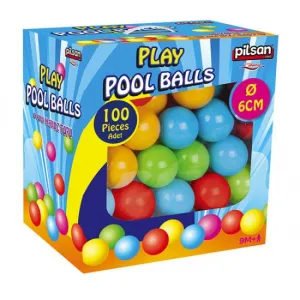 Σετ χρωματιστές μπάλες πισίνας Cangaroo Pilsan 100τεμ. Play Pool Balls | Παιδικά παιχνίδια στο Fatsules