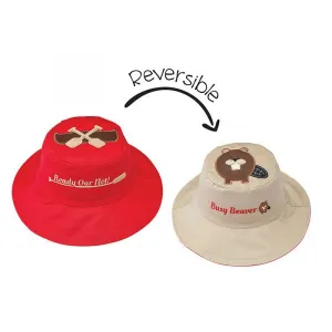 Καπέλο διπλής όψης FlapJackKids UPF 50+ Canoe/Beaver | ΚΑΛΟΚΑΙΡΙΝΑ στο Fatsules