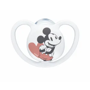 Πιπίλα Σιλικόνης NUK Space Disney Mickey 18-36 Μηνών Λευκό | Υγιεινή και Φροντίδα στο Fatsules