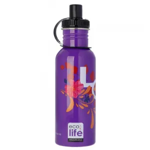 Μεταλλικό ανοξείδωτο μπουκάλι Ecolife Love 600ml για νερό & κρύα ροφήματα | ΚΑΛΟΚΑΙΡΙΝΑ στο Fatsules