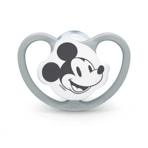 Πιπίλα Σιλικόνης NUK Space Disney Mickey 0-6 Μηνών Γκρι | Υγιεινή και Φροντίδα στο Fatsules