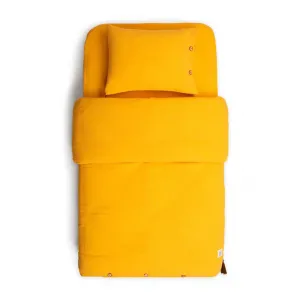 Σετ κούνιας 2 τεμ. Funna Baby παπλωματοθήκη & μαξιλαροθήκη Marigold 110x150cm Mustard | Προίκα Μωρού - Λευκά είδη στο Fatsules