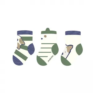 Mayoral Σετ 3 κάλτσες Πράσινο | Βρεφικά καπέλα - Βρεφικές κορδέλες - τσιμπιδάκια - Βρεφικές κάλτσες - καλσόν - σκουφάκια - γαντάκια για μωρά στο Fatsules