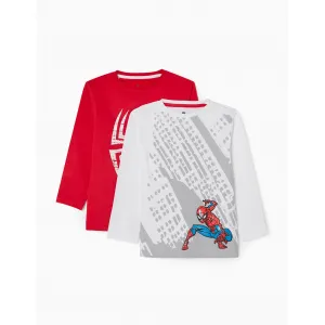 Spider-Man Zippy σετ 2 μπλούζες Κόκκινο Λευκό | Μπλουζάκια στο Fatsules