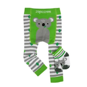 Σετ Zoocchini παντελόνι για μπουσούλημα και σετ καλτσάκια Koala | Παντελόνια στο Fatsules