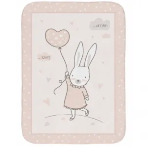 Κουβέρτα αγκαλιάς & Λίκνου Kikka Boo 80x110cm Rabbits in Love | Κουβερτούλες στο Fatsules