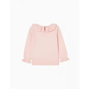 Zippy πουλόβερ με βολάν Ροζ απαλό | Μπλουζάκια στο Fatsules