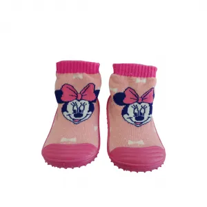 Disney Baby Minnie Mouse Αντιολισθητικά καλτσοπαντοφλάκια Ellepi Ροζ | Αγκαλιάς για κορίτσι στο Fatsules