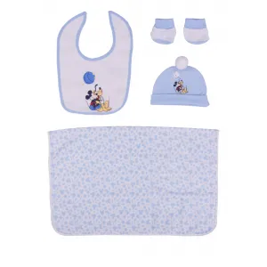 Disney Baby Mickey Mouse Σετ δώρου Ellepi Γαλάζιο | Σκουφάκια-Γαντάκια-Κασκόλ στο Fatsules