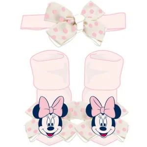 Disney Baby Minnie Mouse Σετ καλτσάκια και κορδέλα Ellepi Ροζ | Εσώρουχα - Κάλτσες- Kαλσόν στο Fatsules