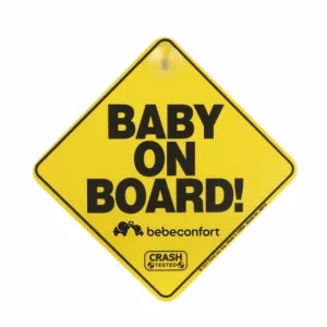 Αυτοκόλλητο σήμα αυτοκινήτου Bebe Confort Baby On Board με βεντούζα Κίτρινο | Αξεσουάρ Καροτσιού στο Fatsules