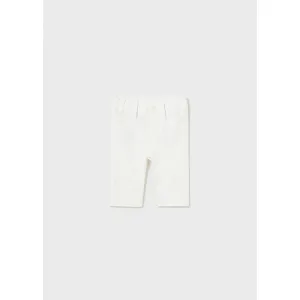Mayoral Παντελόνι λοξότσεπο καπαρτινάκι βασικό λευκό | Βρεφικά παντελόνια -  Γιλέκα Αμπιγιέ - Βερμούδες - Βρεφικά σορτσάκια στο Fatsules