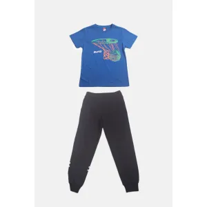 Joyce Παιδικό Σετ μπλούζα και παντελόνι μακό Μπλε ρουά Μαύρο | JOYCE ΑΝΟΙΞΗ/ΚΑΛΟΚΑΙΡΙ 23 στο Fatsules