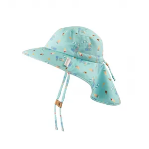 Καπέλο FlapJackKids UPF 50+ Seaside Τιρκουάζ | Καπέλα στο Fatsules