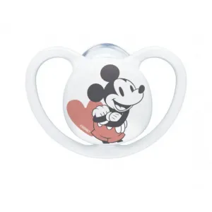Πιπίλα Σιλικόνης NUK Space Disney Mickey 0-6 Μηνών Λευκό | Υγιεινή και Φροντίδα στο Fatsules