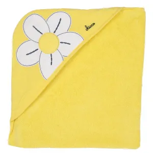 Chicco Βρεφικό μπουρνούζι 'Daisy' 76x76cm Κίτρινο | Σετ πετσέτες - Μπουρνουζάκια στο Fatsules