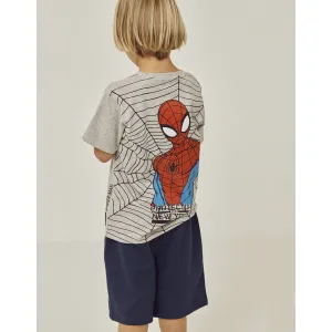 Spiderman Zippy Παιδικό μπλουζάκι κοντομάνικο Γκρι | Μπλουζάκια - Πουλόβερ στο Fatsules