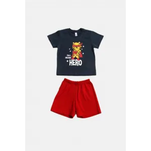 Dreams Σετ Παιδικές Πιτζάμες 'Hero' Κόκκινο Μπλε | Εσώρουχα - πυτζάμες για αγόρια στο Fatsules