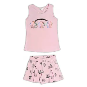 NEK Kids Wear Παιδικό σετ σορτς και μπλουζάκι 'Summer' Ροζ | Σύνολα - Σετ στο Fatsules
