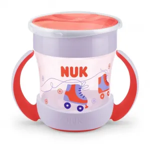 Nuk Mini Magic Cup Εκπαιδευτικό Ποτηράκι με Χείλος & Καπάκι 6m+ Κόκκινο | Θερμός υγρών και παγουρίνα στο Fatsules
