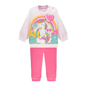Ellepi Σετ βρεφικές πιτζάμες 'Unicorn' Ροζ Φούξια | Εσώρουχα - πυτζάμες για κορίτσια στο Fatsules