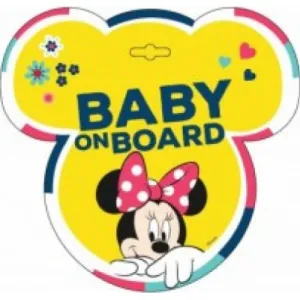 Σήμανση Baby on Board  Minnie Mouse με βεντούζα | Για την Βόλτα στο Fatsules