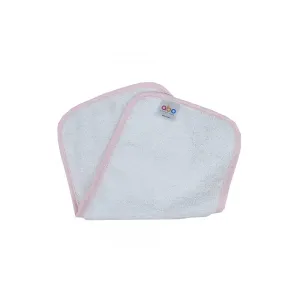 Λαβέτα ABO 20x40 cm Λευκό Ροζ | Σαλιάρες - Λαβέτες - Νάνι αγκαλιάς στο Fatsules
