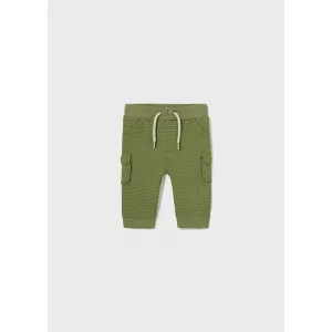 Mayoral Παντελόνι cargo φούτερ πράσινο | Βρεφικά παντελόνια στο Fatsules
