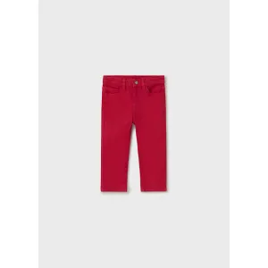 Mayoral Παντελόνι 5τσεπο slim fit κόκκινο | Βρεφικά παντελόνια στο Fatsules
