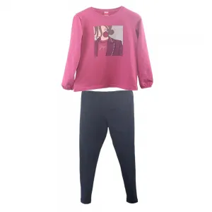 Joyce παιδικό σετ μπλούζα μακρυμάνικη και κολάν Ροζ σκούρο | Σύνολα - Σετ στο Fatsules