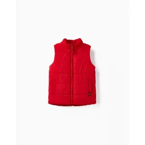 Zippy αμάνικο μπουφάν με fleece επένδυση Κόκκινο | Μπουφάν - Μοντγκόμερι - Παρκά - Αμάνικα Μπουφάν - Ζακέτες -Σακάκια στο Fatsules
