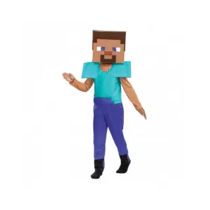 Minecraft Steve Disguise Αποκριάτικη στολή Steve Fancy | Αποκριάτικες Στολές στο Fatsules
