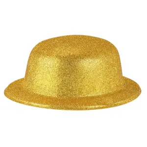 Αποκριάτικο Αξεσουάρ Καπέλο με γκλίτερ Χρυσό | Αξεσουάρ αποκριάτικων στολών στο Fatsules