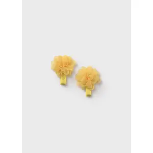 Abel & Lula Σετ 2 Τσιμπιδάκια Λουλούδι  Κίτρινο | Βρεφικά καπέλα - Βρεφικές κορδέλες - τσιμπιδάκια - Βρεφικές κάλτσες - καλσόν - σκουφάκια - γαντάκια για μωρά στο Fatsules