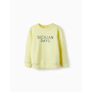 Zippy παιδική μπλούζα φούτερ 'Sicilian Days' Απαλό Κίτρινο | Μπλουζάκια - Πουλόβερ στο Fatsules