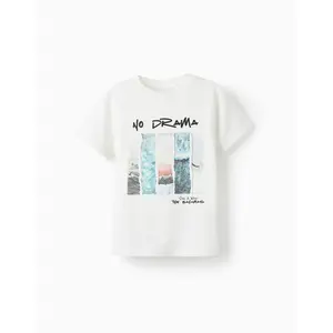 Zippy Παιδικό μπλουζάκι κοντομάνικο 'No Drama' Λευκό | Μπλουζάκια - Πουλόβερ στο Fatsules