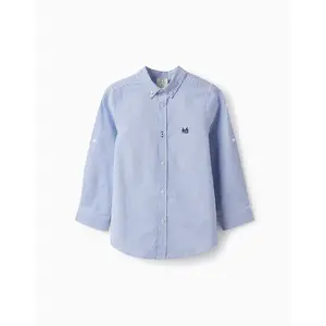 Zippy παιδικό πουκάμισο ριγέ Λευκό Μπλε | Πουκάμισα -  Γιλέκα  Αμπιγιέ - Τιράντες - Παπιγιόν στο Fatsules