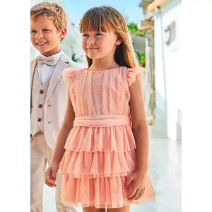 Mayoral Φόρεμα Τούλι Πλισέ Ροζ | Φορέματα - Φούστες στο Fatsules