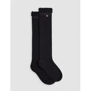 Κάλτσες ψηλές γυαλιστερές Abel & Lula - Μαύρο | Κάλτσες - Καλσόν - τσάντες - κορδέλες - κοκαλάκια - σκούφοι - γάντια στο Fatsules