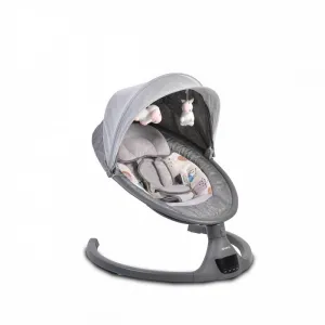 Ηλεκτρικό ρηλάξ κούνια με bluetooth Cangaroo iSwing dark Grey | Βρεφικά Ρηλάξ στο Fatsules