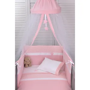 Κουνουπιέρα Οροφής Baby Oliver Muslin Pink 180x550cm | Κουνουπιέρες Κρεβατιού στο Fatsules