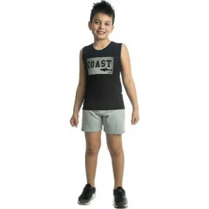 Joyce Παιδικό Σετ Σορτσάκι με αμάνικο μπλουζάκι Μαύρο Γκρι | Joyce Άνοιξη-Καλοκαίρι 2021 στο Fatsules