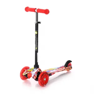 Πατίνι Scooter Lorelli Mini Αναδιπλούμενο με φωτιζόμενους τροχούς Red Graffiti | Παιδικά παιχνίδια στο Fatsules