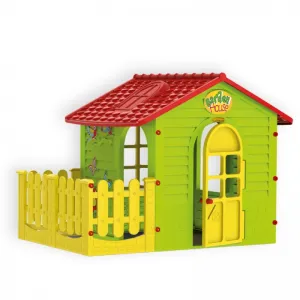 Παιδικό Σπιτάκι με φράχτη Mochtoys Garden House Πράσινο | Παιδικά παιχνίδια στο Fatsules
