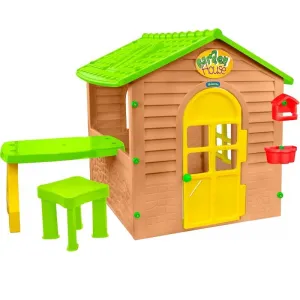 Παιδικό Σπιτάκι με Τραπέζι και Καρέκλα Mochtoys Garden House Πράσινο | Παιδικά παιχνίδια στο Fatsules
