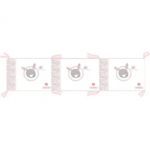 Προστατευτική πάντα κούνιας Kikka Boo Pink Bunny 180cm Pink | Προίκα Μωρού στο Fatsules