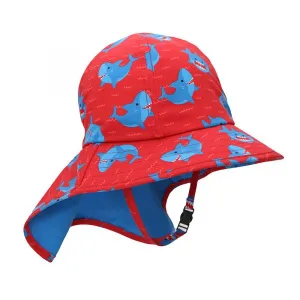 Καπέλο Zoocchini Cape Sunhat UPF50 Shark Κόκκινο | Αγόρι 1-16 ετών στο Fatsules